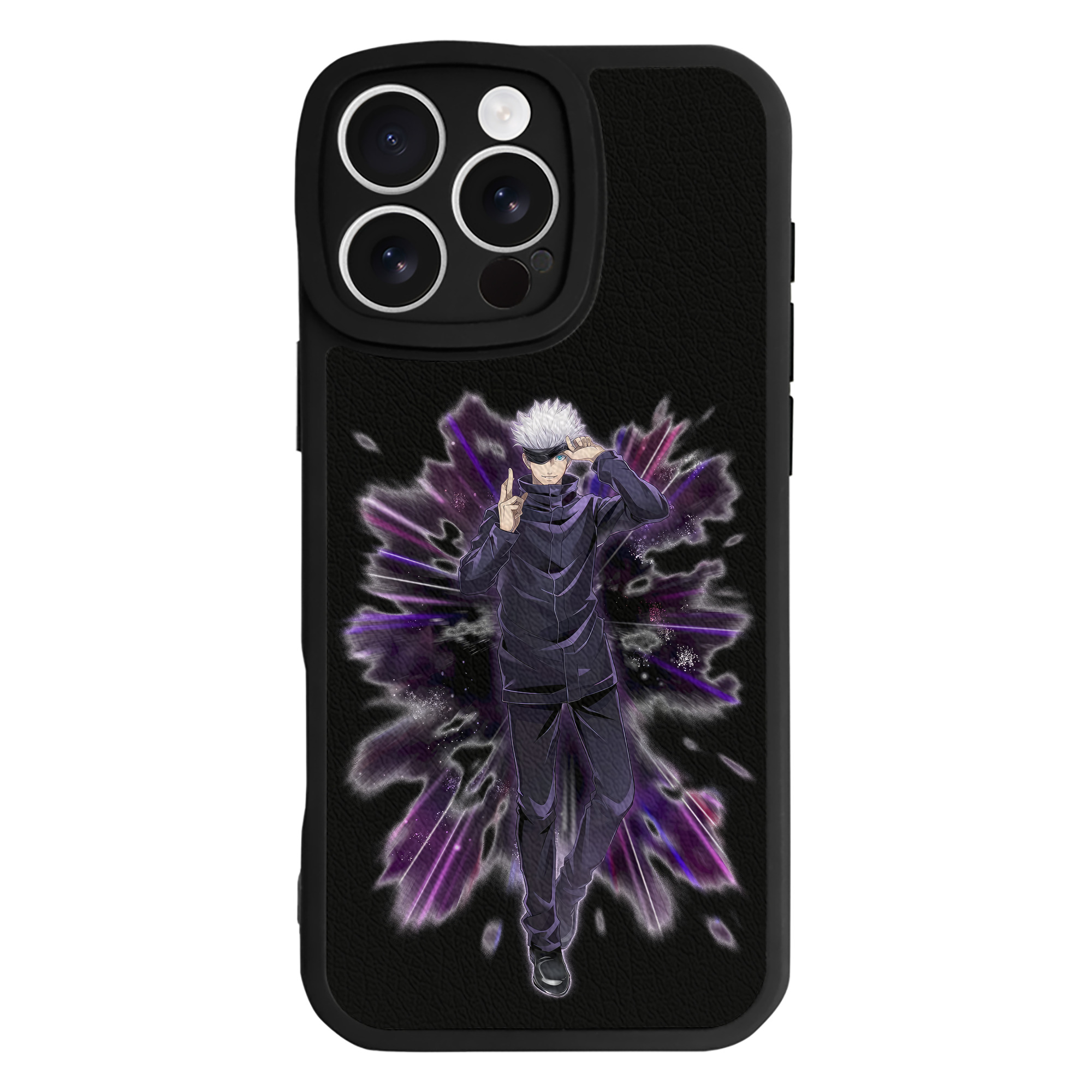 （画像用） 呪術廻戦 Jujutsu Kaisen 【iPhone 16シリーズ対応】シリコンスマホケース（レザー調） 材質：シリコン